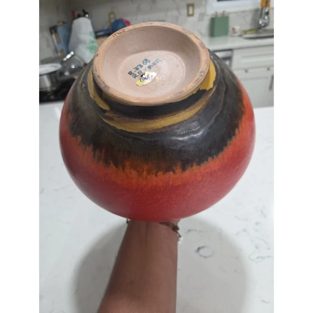 Mid-Century Alvino Bagni for Raymor Multicolor Italian Modernist Pottery